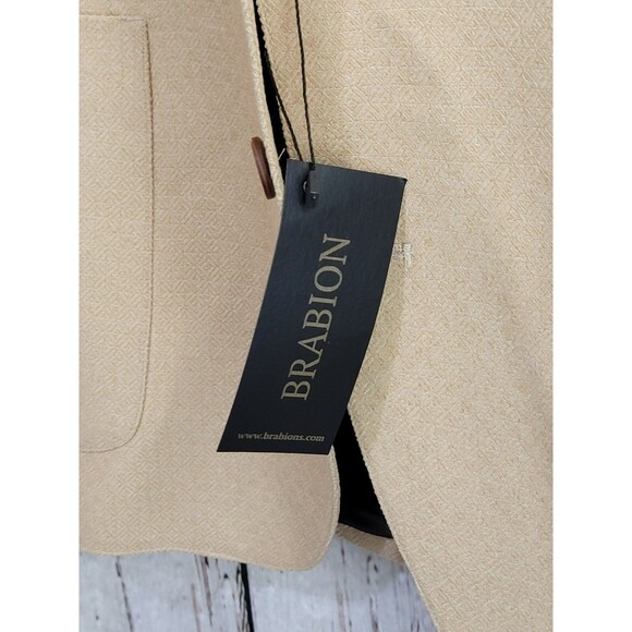 GC Men's Sz 56 MCR Moda Crise Textured Blazer Sport Coat in Mustard Tan NEW $400 - Picture 6 of 12